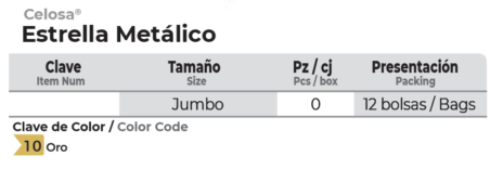 Janel-moños-estrella-metalico-jumbo- 12 bolsas-001-tabla