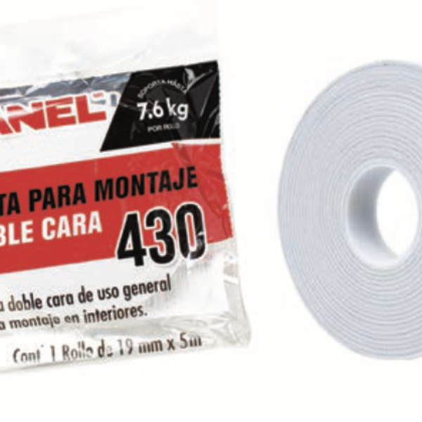 Cinta Montaje Doble Capa 430 Foam Blanco