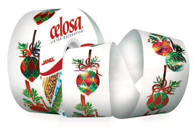 Celosa Q45 Navidad Esferas Dúo Holográfico